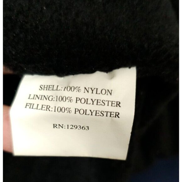 Vtg Baru Sports Mens XL Dark Blue Fleeced Lined Full Zip Insulated Bomber Coat - Picture 15 of 15